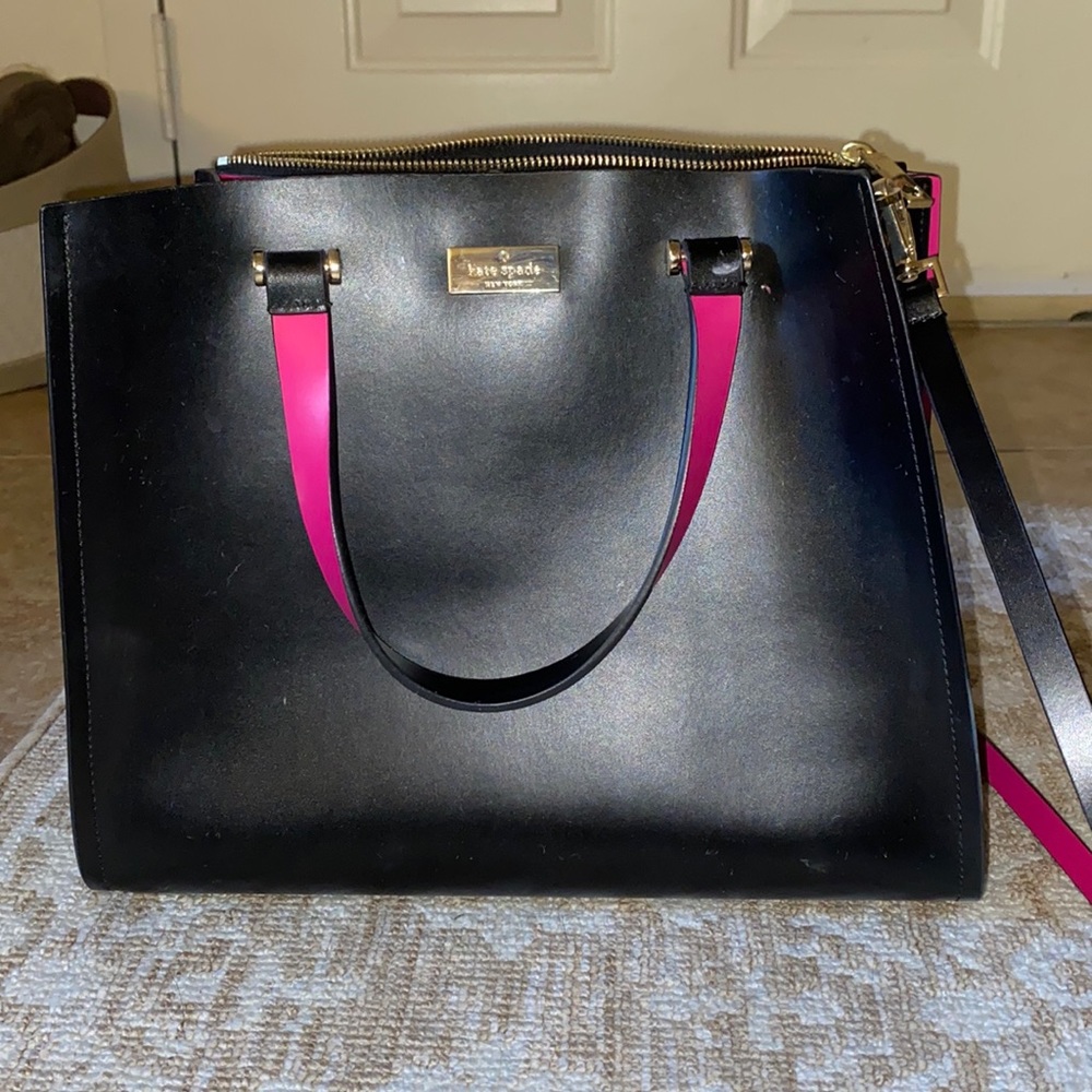 Kate Spade black/pink tote
